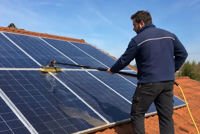 Nettoyage et entretien de panneaux solaires à Avène