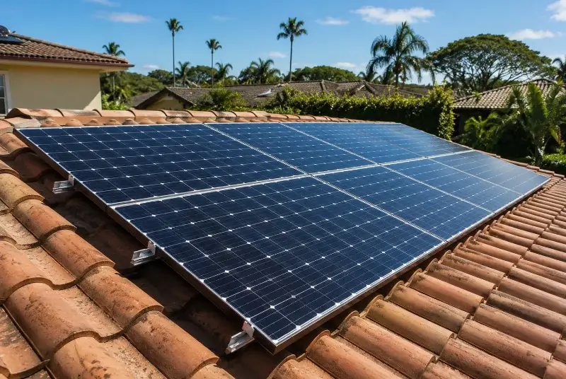 Installation de panneaux solaires à Avène
